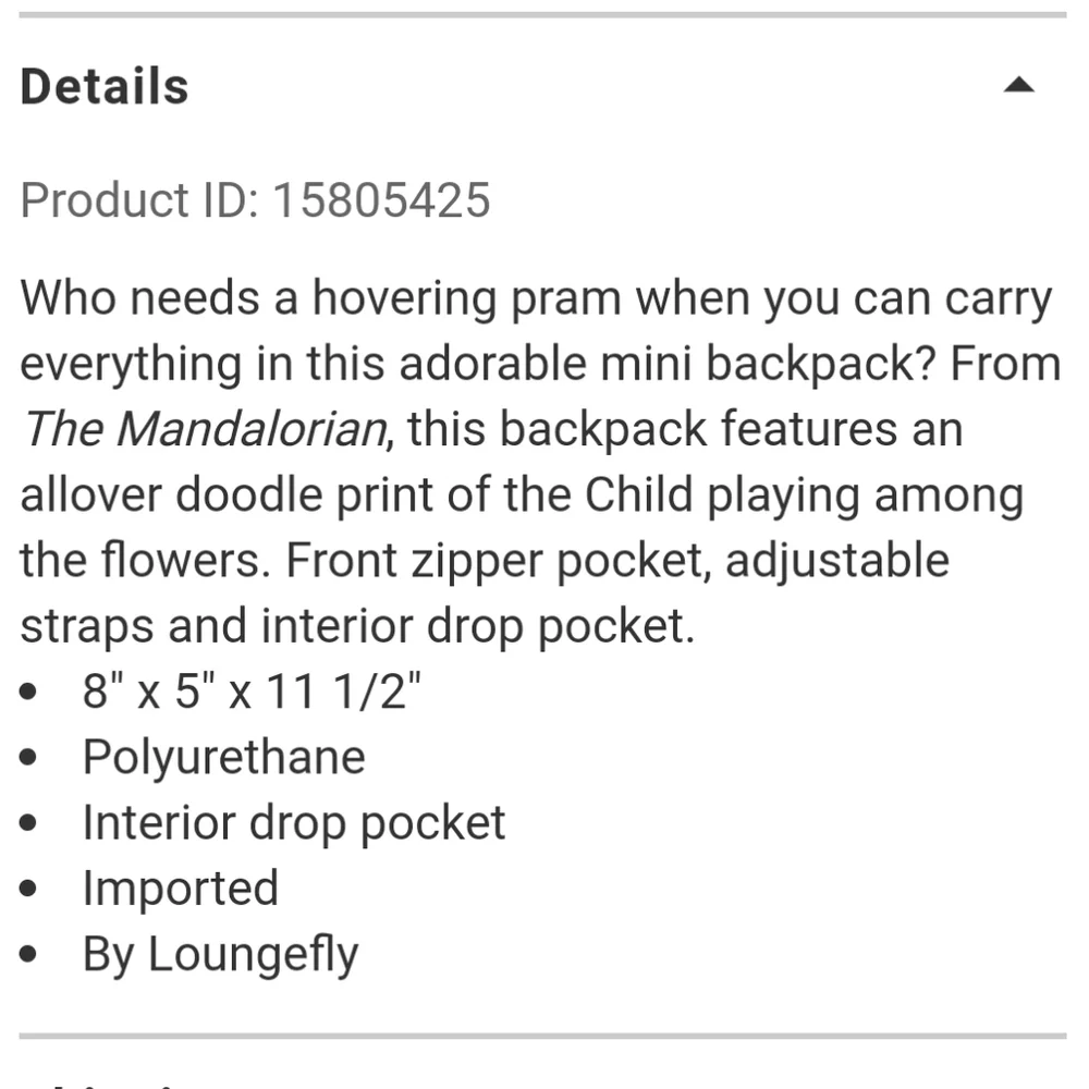 Loungefly Star Wars The Child Mandalorian mini backpack and cardholder